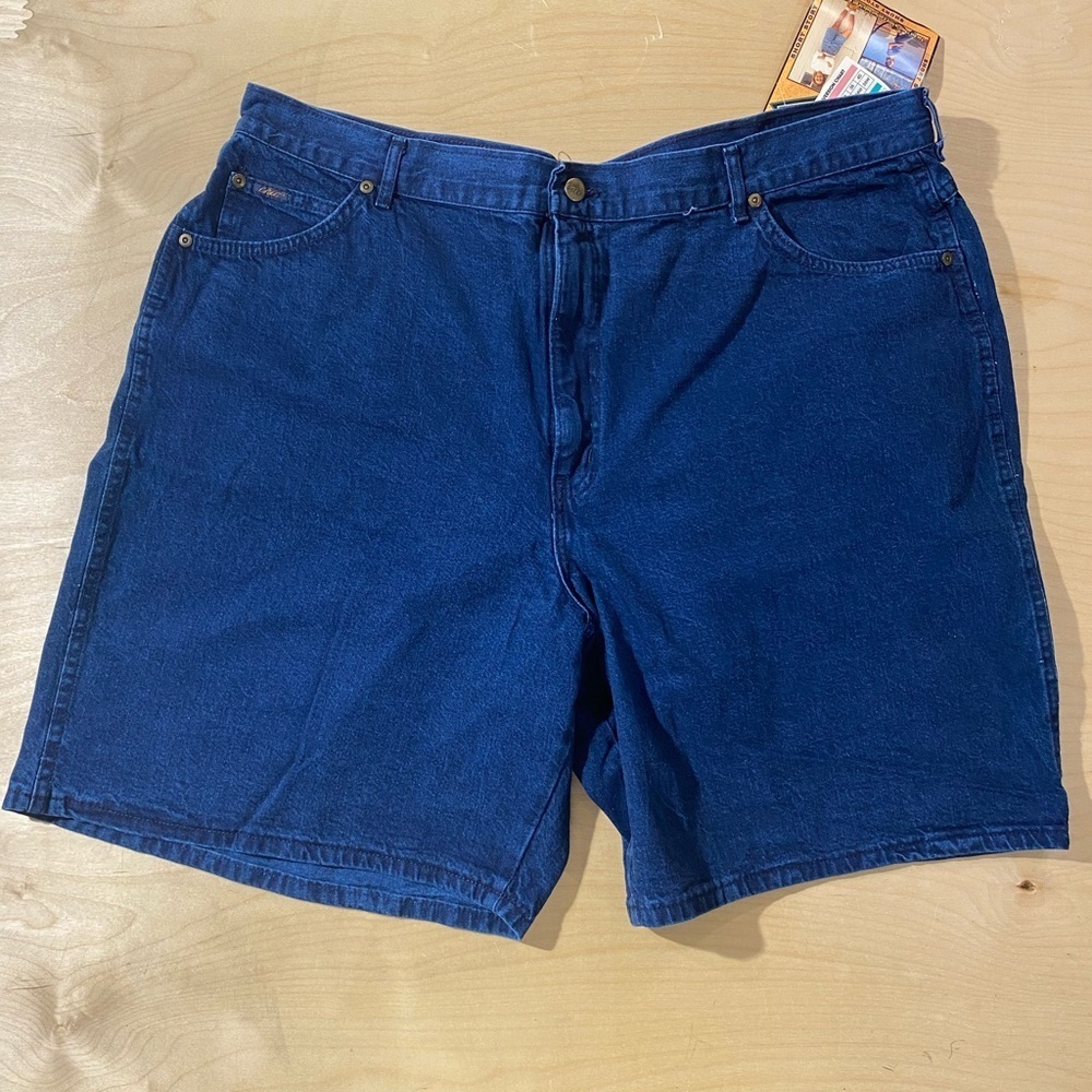 Chic Dark Blue Jean Shorts Size 26 (OV)